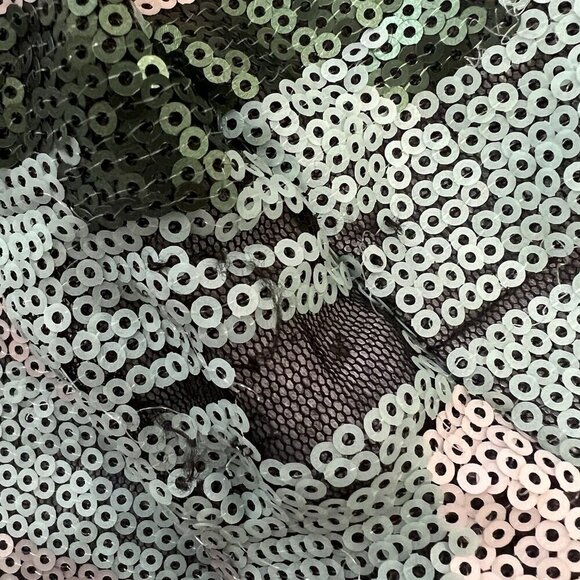 Boston Proper Sequin Camo Zip Varsity Jacket Size Large Embellished Floral - Picture 7 of 10